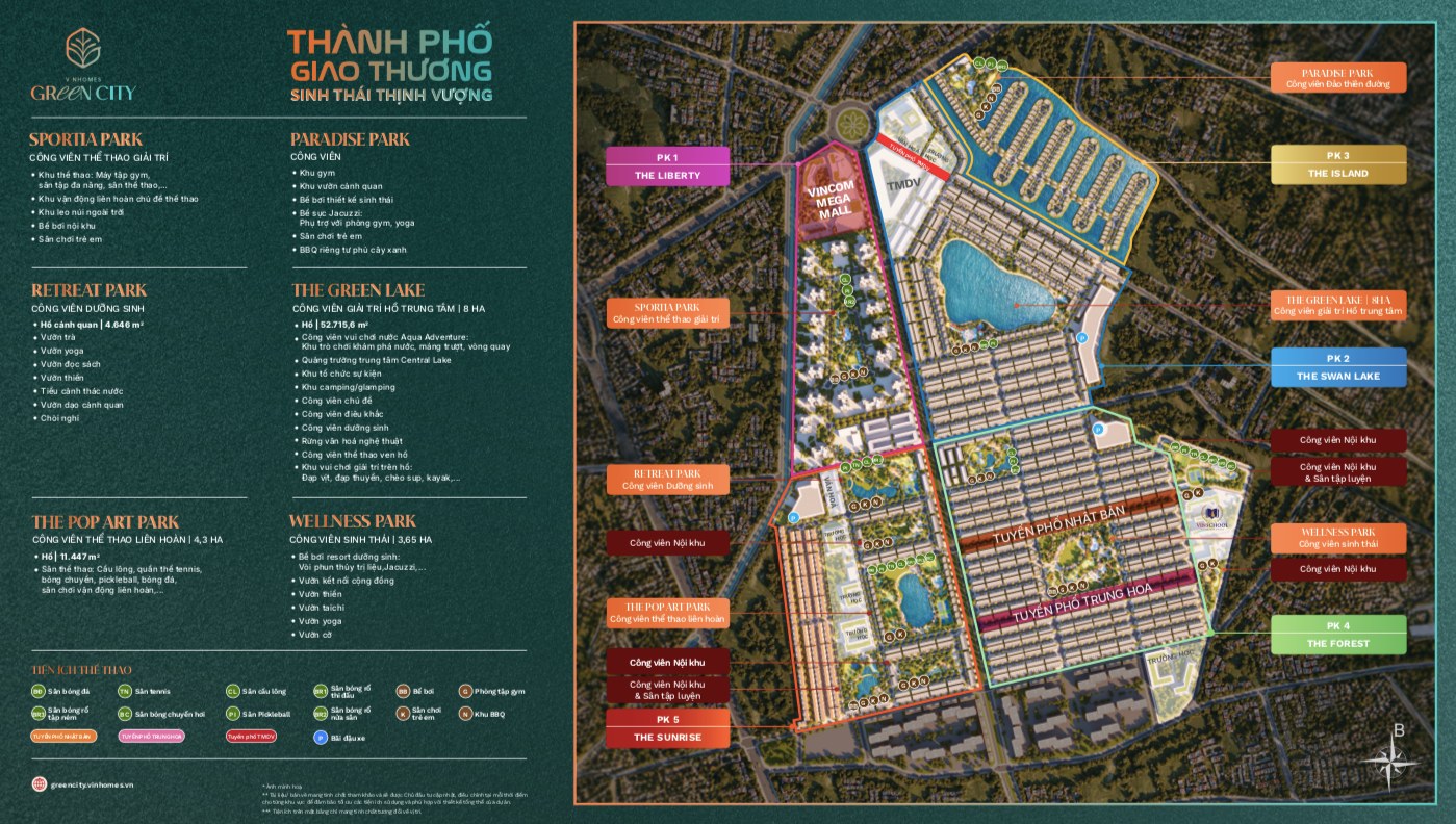 tiện ích Vinhomes Green City
