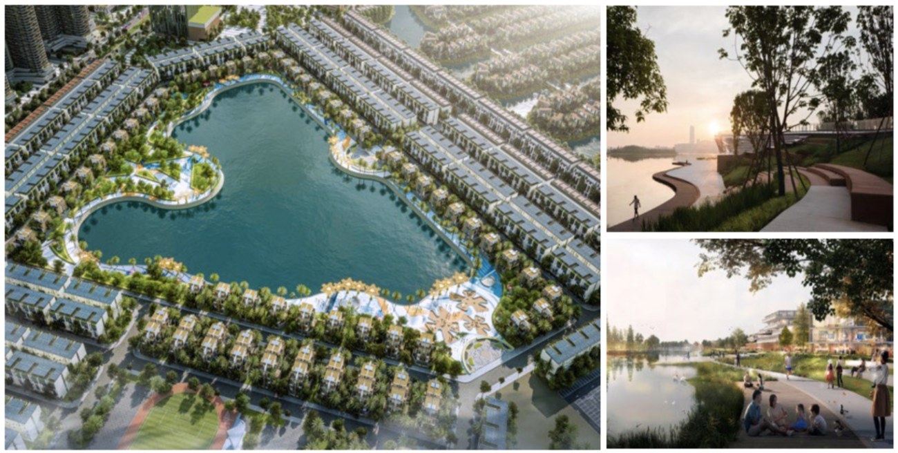 tiện ích hồ trung tâm Vinhomes Green City