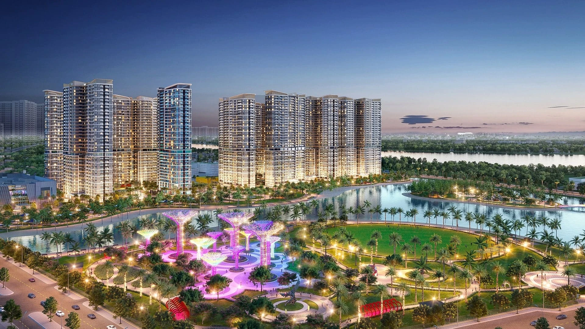 Hình phối cảnh công viên Vinhomes