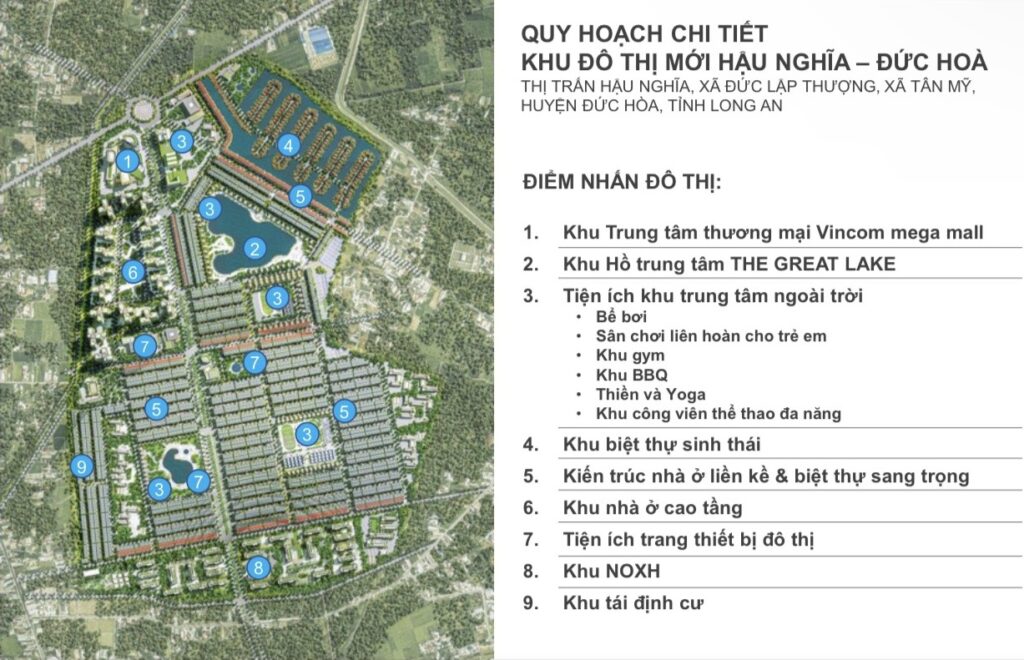 Quy hoạch chi tiết Khu đô thị Vinhomes Green City Long An