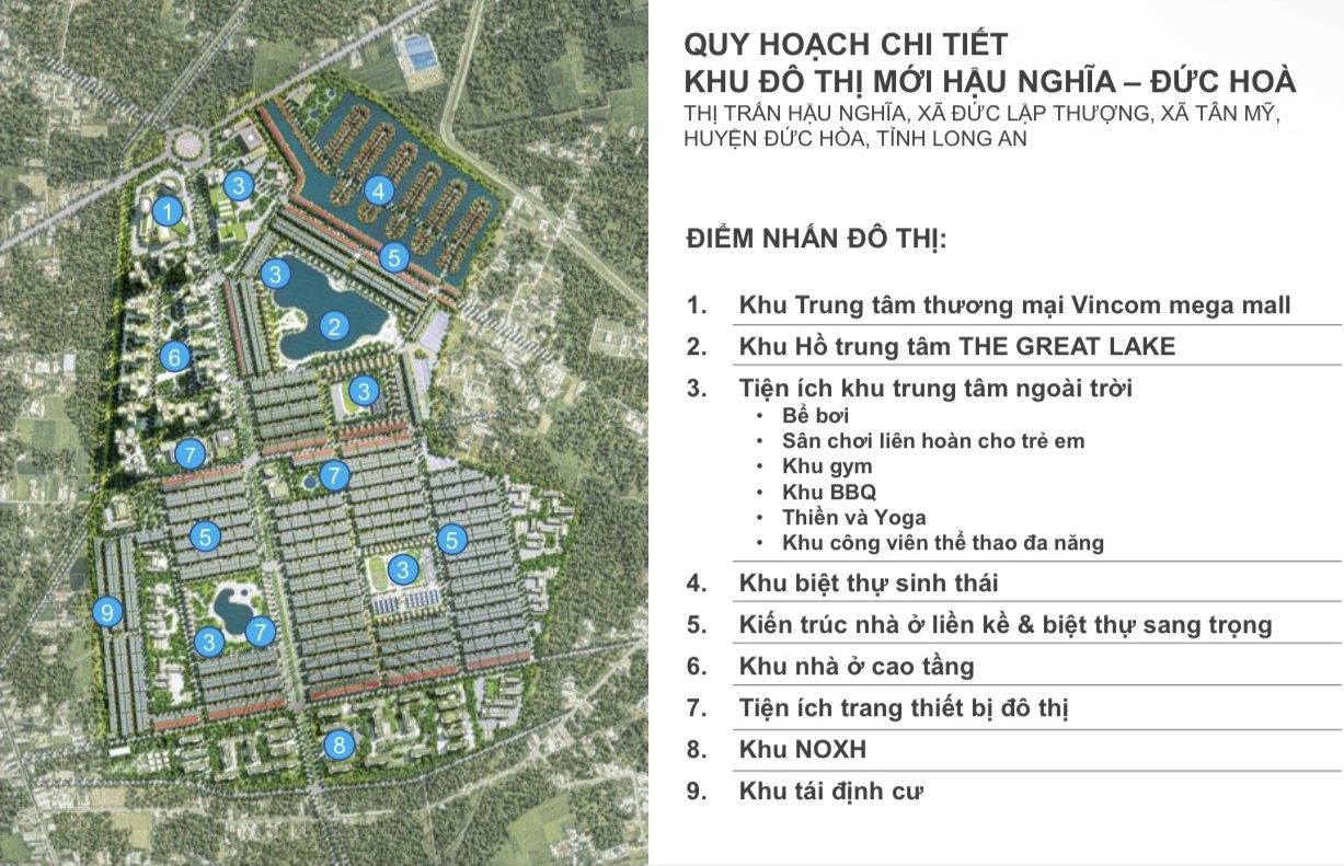 Quy hoạch chi tiết Khu đô thị Vinhomes Green City Long An
