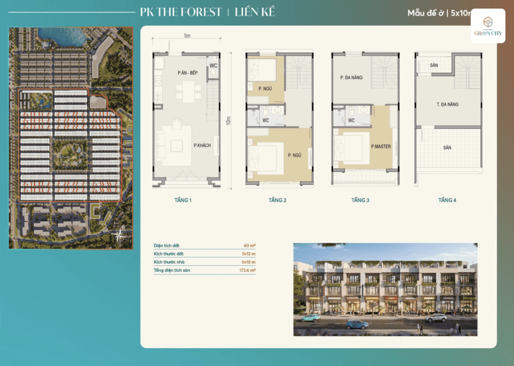 Thiết Kế Layout Nhà Phố The Sunrise