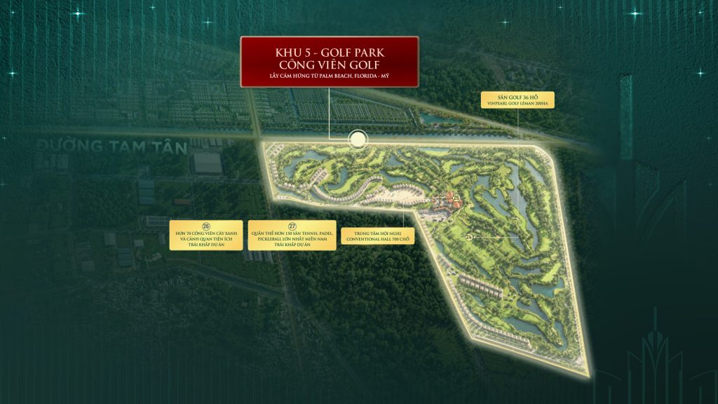 mặt bằng vinhomes hóc môn phân khu GOLF PARK