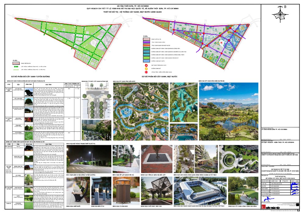 mặt bằng cảnh quan Vinhomes Hóc Môn